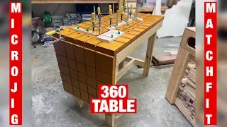 Folding MicroJig Matchfit 360 Table - Full Build