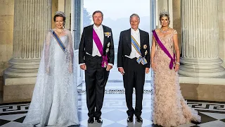 King Philippe & Queen Mathilde Hosted a State Banquet For The Dutch King & Queen (Day 1)