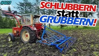 SCHLAMMSCHLACHT | Trecker fast versenkt! | Viel zu nass zum Grubbern | IHC 633 | Grubber | Mr. Moto