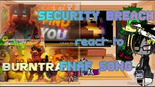 SECURITY breach React to FNAF songs//gacha club react to//