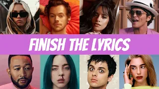 Finish the Lyrics | Most Popular Songs | Music Quiz Challenge