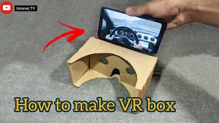 (DIY)How to make Virtual reality VR box with cardboard at home