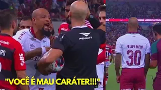 FELIPE MELO TEM EXPULSÃO RELÂMPAGO POR QUERER SEPARAR A TRETA