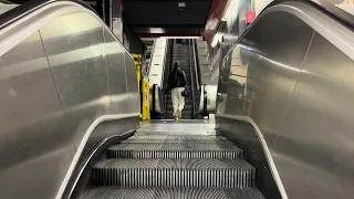 Rome, Italy. Riding 7 Escalators out of 10 (O&K Fiam) at Cornelia metro station exit 1, line A. Pt1