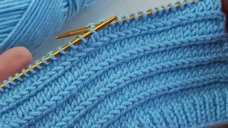 İki  şiş çok beğeniceğiniz kolay örgü model anlatımı ✅crochet knitting