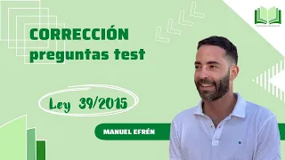 Corrección Test Ley 39/2015