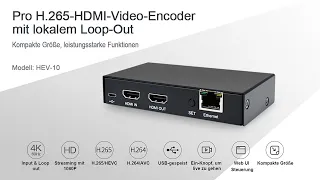 DDMALL H.265 H.264 HDMI Encoder, RTMPS, RTSP, UDP, RTP, Multicast, Unicast, YouTube Live, Facebook