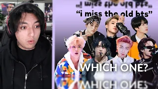 the "i miss bts' old sound" excuse - Reaction