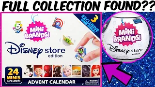 MINI BRANDS DISNEY STORE ADVENT CALENDAR UNBOXING! COMPLETE COLLECTION!