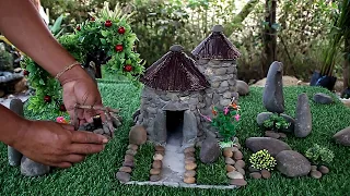 How to make Beautiful Mini Ancient  Stone  House