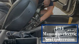 BMW E34 Manual To Electric Seat Conversion