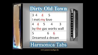 Dirty Old Town - Harmonica Tabulatur (TABs)