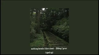 nothing breaks like a heart - Miley Cyrus (sped up)