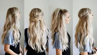 4 Quick Go-To Half Up Styles | Keep Hair Out Of Your Face