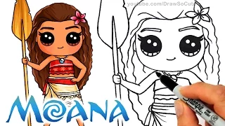 How to Draw Moana | Disney Princess