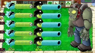 Plants Vs Zombies hack - DR. ZOMBOSS Vs Gatling Pea Vs Snow Pea