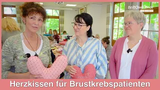 Herzkissen für Brustkrebspatienten | Ehrenamtliches Engagement in Blankenfelde-Mahlow