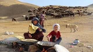 Shepherd Mother Cooking Shepherd food in nature | Village life in Afghanistan | Cooking Organic Food