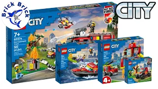 All LEGO City Fire sets 2023- Speed Build Review