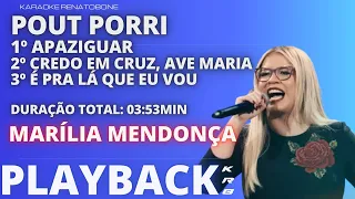 POUT PORRI MARÍLIA MENDONÇA   Apaziguar CredoEmCruzAveMaria ÈpraLáQueEuVou   PLAYBACK DEMONSTRAÇÃO