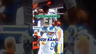The 2013 Seahawks vs the 2021 Rams #shorts