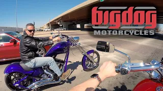 Riding 2023 Big Dog Motorcycles K9s - American V-Twin Bikes