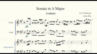 Telemann - Violin Sonata in A Major from Tafelmusik (Part II, No.5), TWV 41:A4