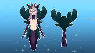 Akur Merman Halloween 2D Model | vTuber Showcase