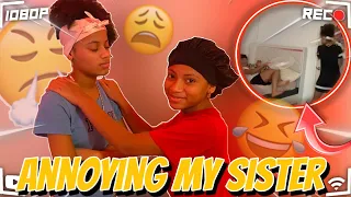 Annoying  sister prank on jazzy she got mad 😂!!
