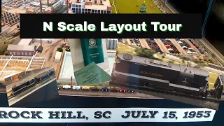 N Scale Layout Tour Southern Railway 1953