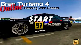 Experimenting with Cheats. (Gran Turismo 4 Online)