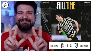 Bologna Juventus 3-3 | RiMontero dopo essere andati sotto di tre gol!