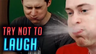TRY NOT TO LAUGH WATER CHALLENGE /w Baxtrix,Wedry | 24h Stream Highlights