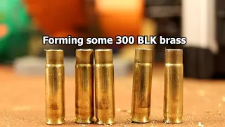 Forming some 300 Blackout brass