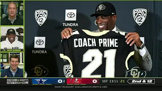 Deion Sanders joins the Manning Cast on 'MNF' to talk Colorado Buffaloes | Super Wild Card Weekend