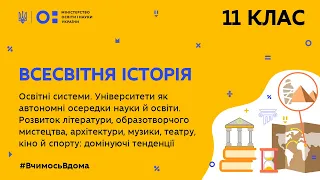 11клас.Всесвітня історія.Освітні системи.Університети як автономні осередки науки й освіти(Тиж.8:ЧТ)