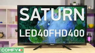 Saturn LED40FHD400U  -один из самых доступных телевизоров с 40-дюймовым экраном - Видео демонстрация