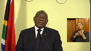 President Cyril Ramaphosa addresses the nation on the government’s response to catastrophic Floods