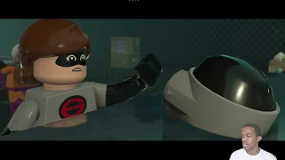 The Incredibles Lego Video Game - First Boss Fight With " screenslaver" - Part 4