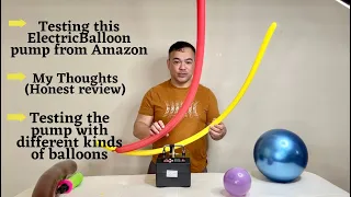 Testing this Electric Balloon Pump that we got from Amazon (Our thoughts/Honest review)