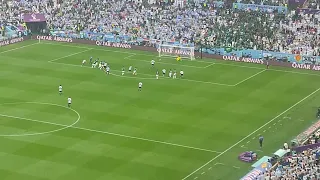 Messi's goal against saudi arabia in wc 2022 #messi #argentina #fans #worldcup