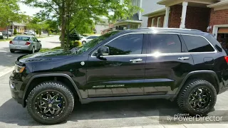 2017 Jeep Grand Cherokee Limited WK2 with larger hybrid tires.