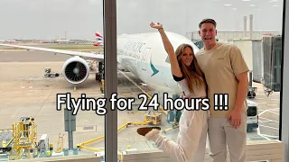 FLYING FROM LONDON TO AUSTRALIA !! 24 HOURS OF FLYING