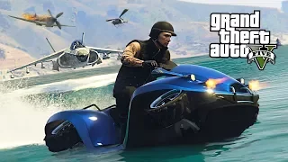 БЕЗУМНАЯ МИССИЯ С АМФИБИЕЙ ВЕЗДЕХОДОМ "BLAZER AQUA" в GTA 5 ONLINE!