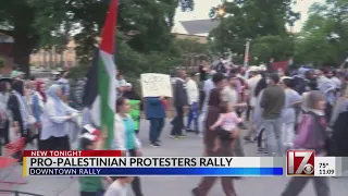 Pro-Palestinian rally held in downtown Raleigh