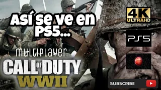 Call of Duty WWII PS5 Gameplay 4k 60fps HDR Multiplayer