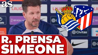 SIMEONE, ÚLTIMA RUEDA DE PRENSA COMPLETA de la TEMPORADA | Previa REAL SOCIEDAD - ATLÉTICO DE MADRID