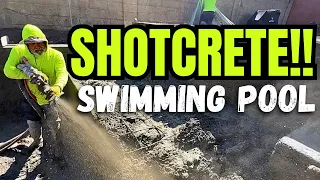 Swimming Pool Build: Concrete (shotcrete)