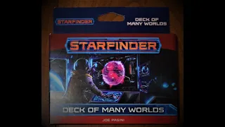 Starfinder Deck of Many Worlds Opening, Tutorial and Review