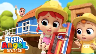 Aua! Tu dir nicht weh! | Die Baumhaus-Baustelle | Little Angel Deutsch - Kinderlieder